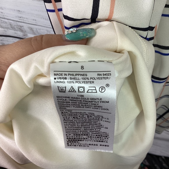 BANANA REPUBLIC SIZE 8 PLAID DRESS SUMMER BEACH VACATION GUC - Picture 12 of 16